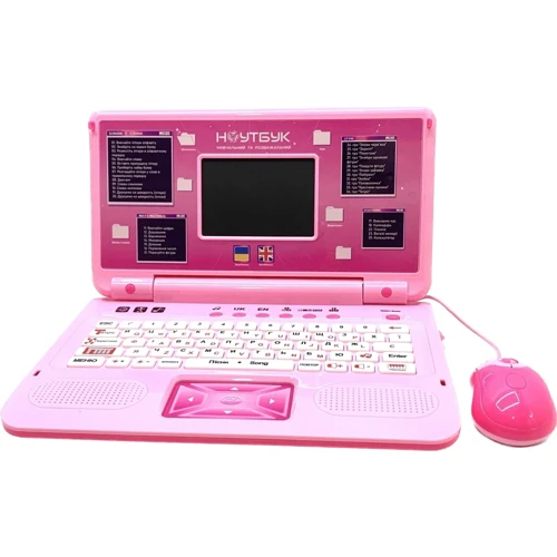 Ноутбук детский интерактивный WToys 35 функций, розовый (23556)