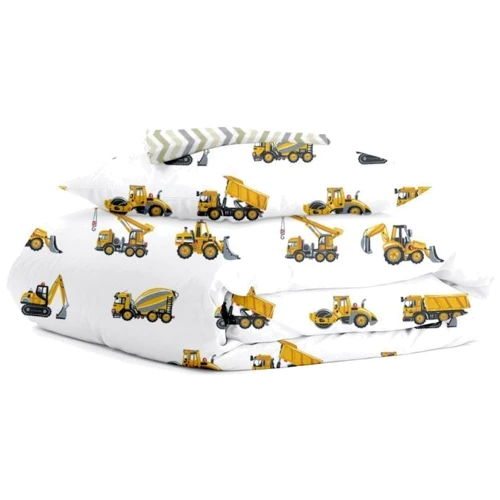 Комплект постельного белья Cosas Hopper ZigZag Grey Beige подростковый 155х215 см (Hopper_El90-ZigGreyBeige_155): Тип постельный комплект