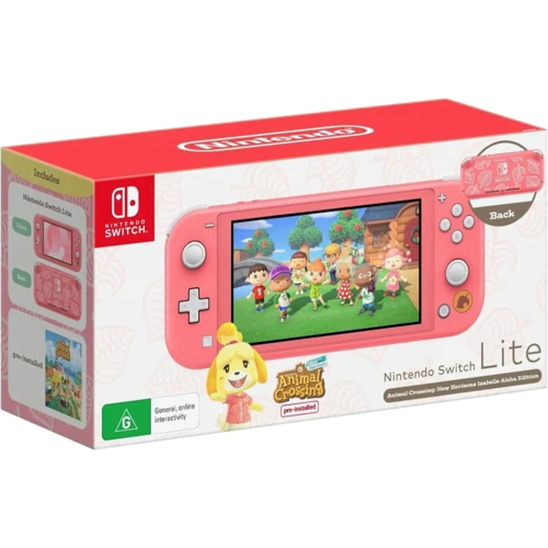 Игровая приставка Nintendo Switch Lite Animal Crossing: New Horizons Isabelle Aloha Edition