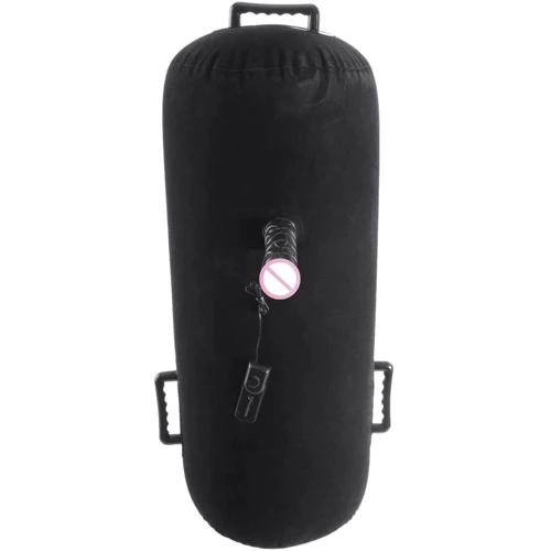 Надувна секс-подушка з вібратором Pipedream Inflatable Luv Log (чорний)