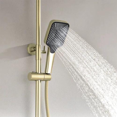 Душевая система Lefton Thermostatic Shower System with 5 Water Modes and Temperature Display Screen-SST2206 Brushed Gold: Количество типов струи 5