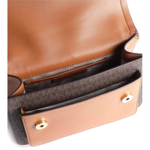 Жіноча сумка крос боді Michael Kors HEATHER LG SHLDR темно-коричнева (30S2G7HL3B252): Матеріал Штучна шкіра