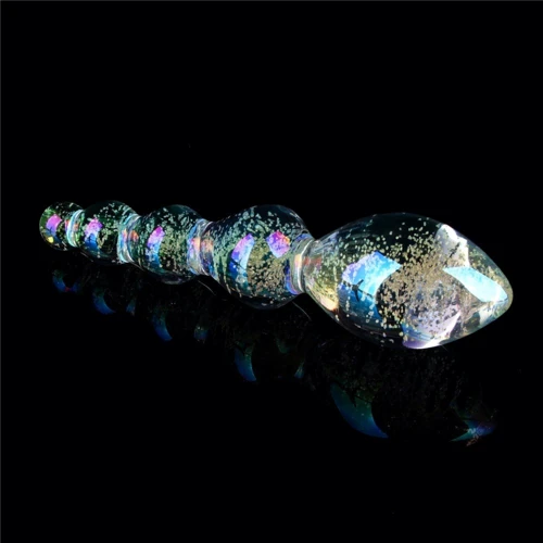 Фаллоимитатор LoveToy Twilight Gleam Glow-in-the-dark Glass Dildo Tantalizing Orbs