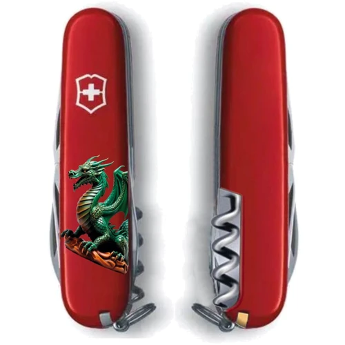 Мультитул Victorinox SPARTAN ZODIAC Зеленый дракон на дереве 1.3603.Z3350u (Vx13603_Z3350u) фото 6