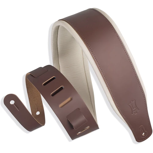 Гитарный ремень LEVY'S M26PD-BRN_CRM Classics Series Padded Two-tone Guitar Strap (Brown/Cream)