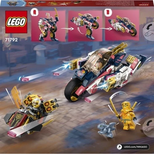 Конструктор LEGO Ninjago Гоночный робобайк-трансформер Соры 384 деталей (71792) фото 9