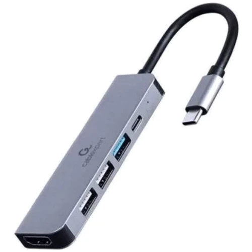 Адаптер Adapter USB-C to 3xUSB+USB-C+HDMI (A-CM-COMBO5-03)