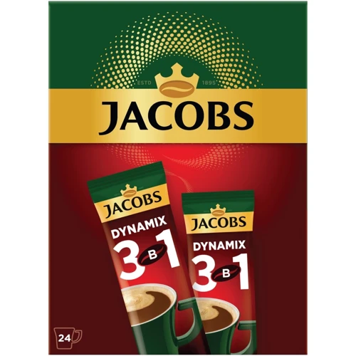 Напиток кофейный растворимый Jacobs Dynamix 3в1 24х12.5 г (4820206290540)