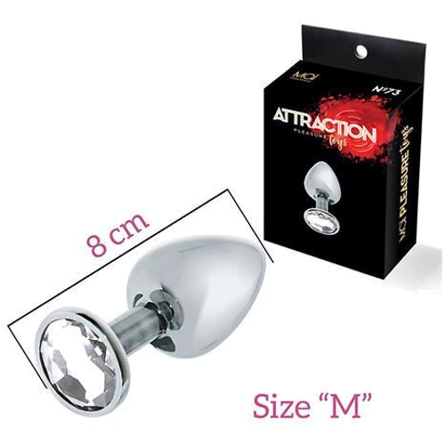 Анальная пробка с кристаллом MAI Attraction Toys №73 М