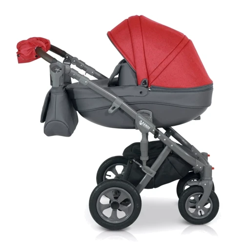Универсальная коляска 2 в 1 Verdi Avenir 03 red: Возможность установки люльки есть