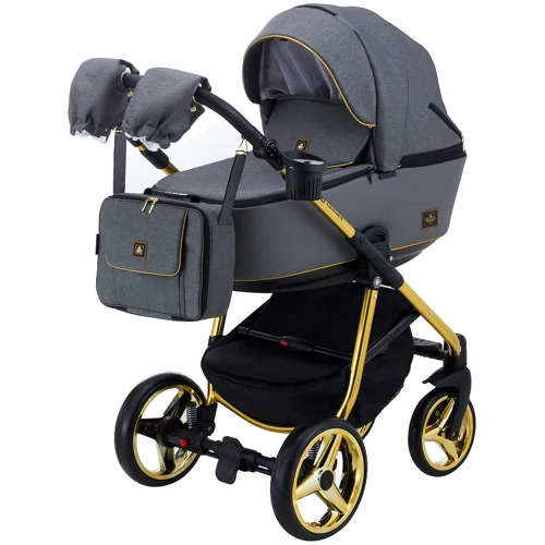 Коляска 2 в 1 Adamex Barcelona Polar (Gold) BR432 (624630): Тип коляски универсальная коляска (2-в-1)