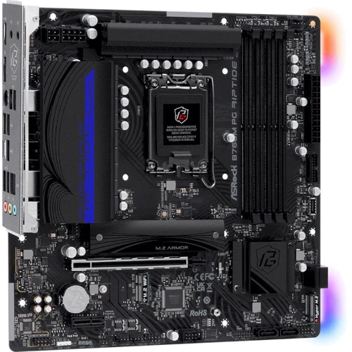 ASRock B760M PG RIPTIDE: Разъемы на плате USB 3.2 Gen 1, USB 2.0