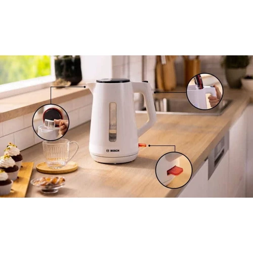 Електрочайник Bosch MyMoment TWK1M123: Тип нагрівального елементу диcковый (cкрытый)