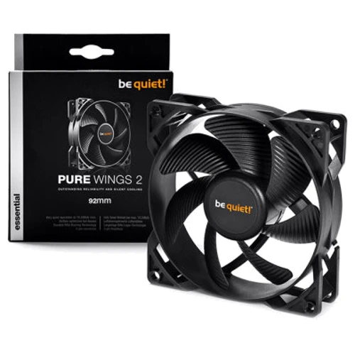 Кулер be quiet! Pure Wings 2 92mm (BL045) 3-pin, 1900rpm, 18.6dBa,: Назначение для корпуса