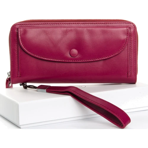 Женский кошелек Dr. Bond фиолетовый (32639 purple-red)
