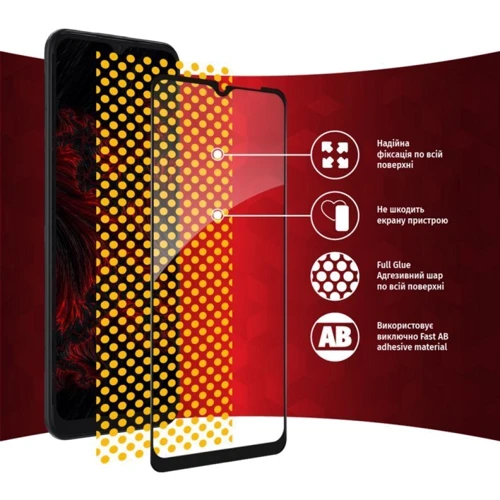 Аксессуар для смартфона Intaleo Tempered Glass Full Glue Black for Samsung A035 Galaxy A03 фото 6