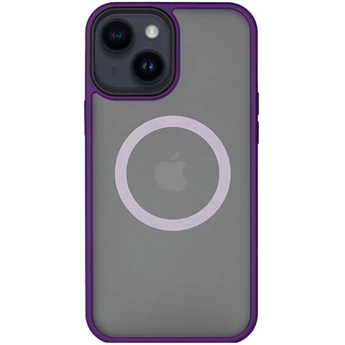 Чехол для iPhone Mobile Case TPU+PC Metal Buttons with MagSafe Dark Purple for iPhone 13
