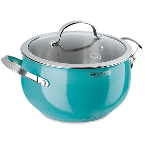 Кастрюля Rondell Turquoise 18 см 2.8 л (RDS-717): Объем, л 2.8