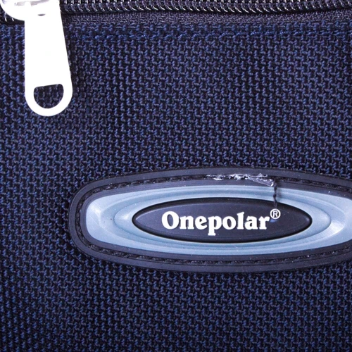 Мужская сумка через плечо Onepolar синяя (W5077-navy): Фактура Тканая