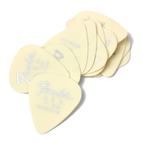 Медиатор Набор медиаторов Fender 351 Dura-Tone .71 12-Pack Olympic White (229379)