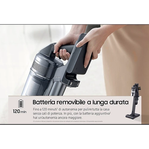 Пылесос Samsung Jet 95 Complete Extra VS20C9554TK: Вес 2.71