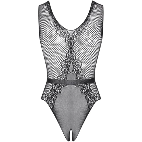 Сексуальный боди с пикантным вырезом Obsessive B115 black S/M/L