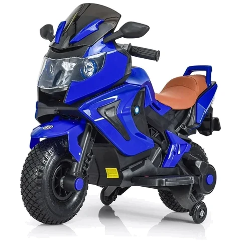 Детский электромотоцикл 2 колесный Bambi Racer BMW синий (M 3681AL-4)