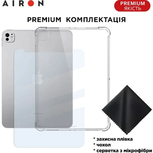 Аксессуар для iPad AirOn Premium TPU Case Transparent for iPad Pro 11 2024 M4 / iPad Air 11 2024 M2 фото 5