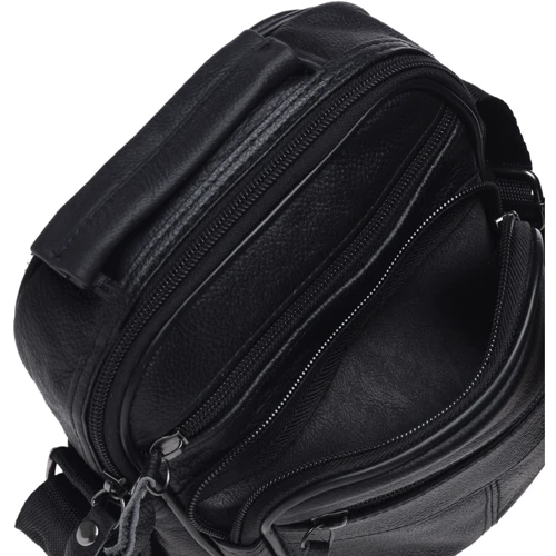Мужская сумка через плечо Keizer черная (K103b-black): Тип ручки Плечевой ремень, Короткая ручка
