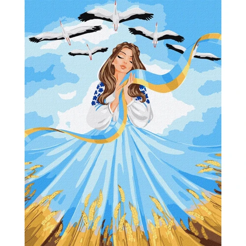 Картина по номерам Идейка Все будет Украина ©krizhanskaya 40х50 см (KHO2613)