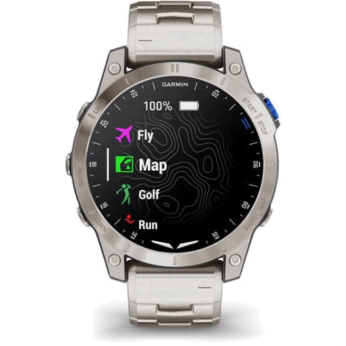 Смарт-часы Garmin D2 Mach 1 Aviator Smartwatch with Vented Titanium Bracelet (010-02582-51): Карты памяти нет