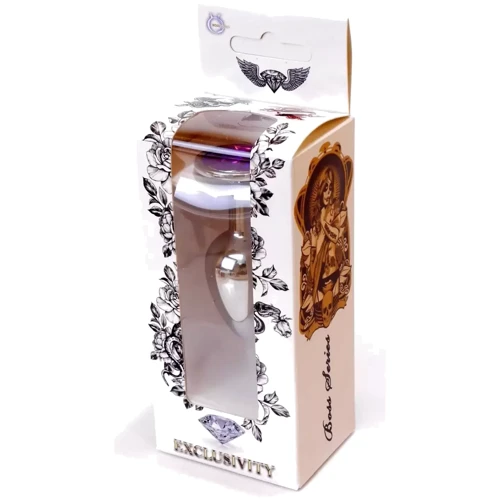 Анальная пробка Boss Series - Jewellery Silver PLUG Purple S (BS6400009)