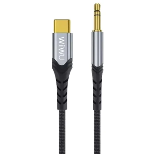 Кабель WIWU Audio Cable AUX USB-C to 3.5mm 1.2m Grey