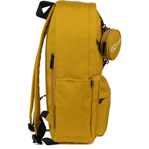 Рюкзак для города и учебы GoPack Education Teens GO22-178L-1 горчичный: Корпус рюкзака Мягкий