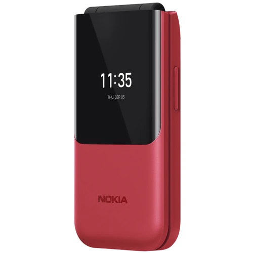 Мобильный телефон Nokia 2720 Flip Red (UA UCRF): Дисплей 2.8 QVGA + 1,3'' 240x240 монохромный