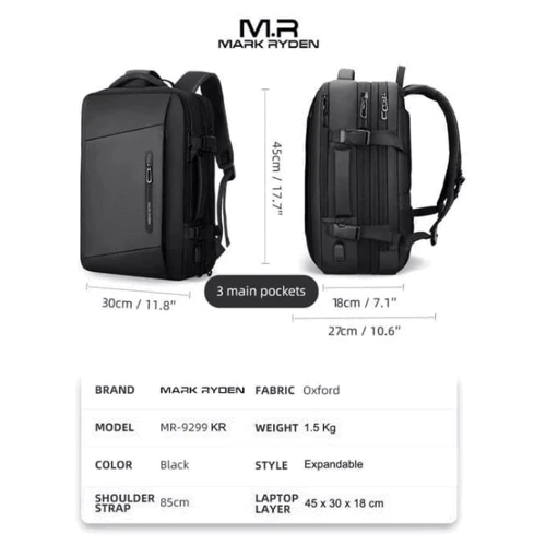 Рюкзак Рюкзак Mark Ryden MR9299KR Black: Производитель Mark Ryden