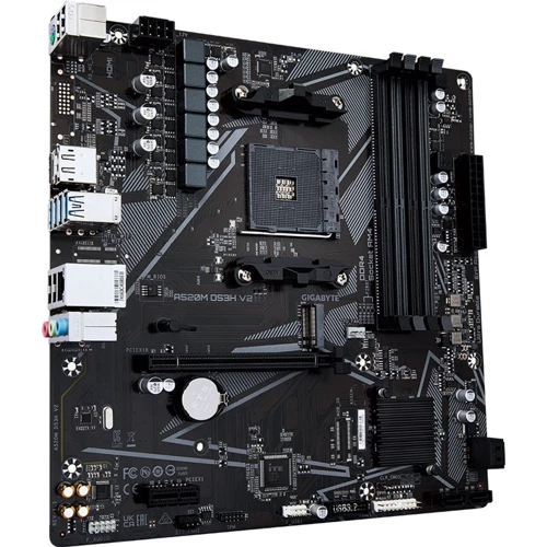 GIGABYTE A520M DS3H V2: Оперативная память 4xDDR4 4733 МГц, до 128 ГБ