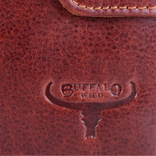 Чоловіче портмоне Buffalo Wild коричневе (DNKD1072L-VTU-brown): Матеріал Натуральна шкіра