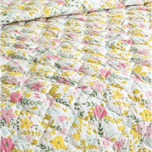 Покрывало IDEIA Стиль Cube 140х210 мята/цветы (8-32403)