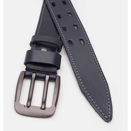 Чоловічий ремінь Borsa Leather синій (V1115FX26-navy): Стать Мужской