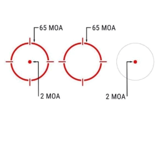 Приціл Holosun 515 Compact, 2 MOA Dot & 65 MOA Circle (Red), H 1.41in, QD mount, Titanium, Solar (1592.00.52)