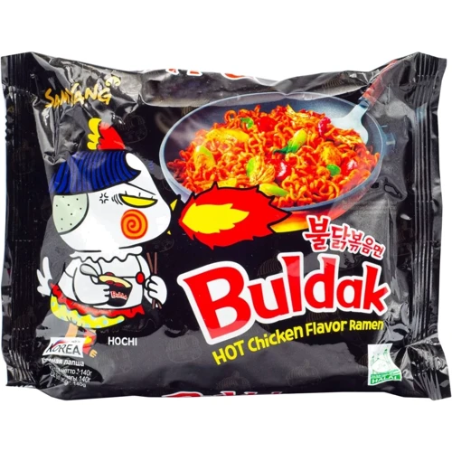Лапша быстрого приготовления со вкусом курицы, острая Samyang Buldak 140 g: Технология Сублимация + Сушка