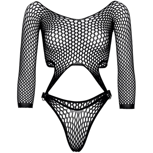 Боди Leg Avenue Top bodysuit with thong back Black