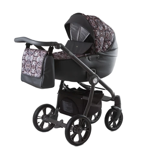 Универсальная коляска 2 в 1 Roan Esso 9023-RE-02, Brown Sequins, черный