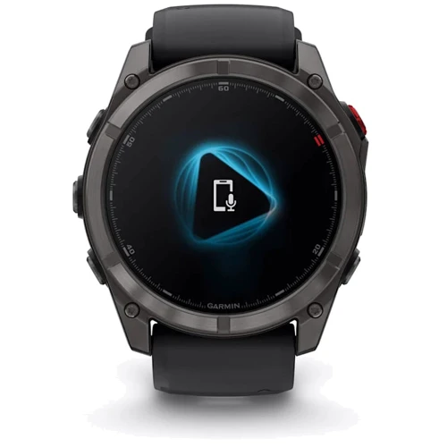 Смарт-часы Garmin Fenix 8 Pro AMOLED 51mm Sapphire Carbon Grey DLC Titanium with Black/Pebble Grey Silicone Band (010-03199-01)