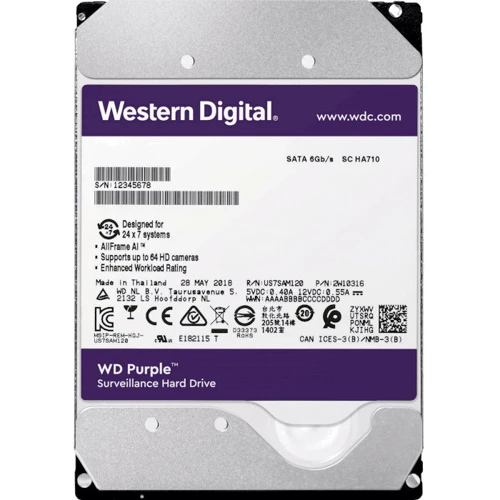 Внутренний жесткий диск WD Purple 14 TB (WD140PURZ): Форм-фактор 3.5"