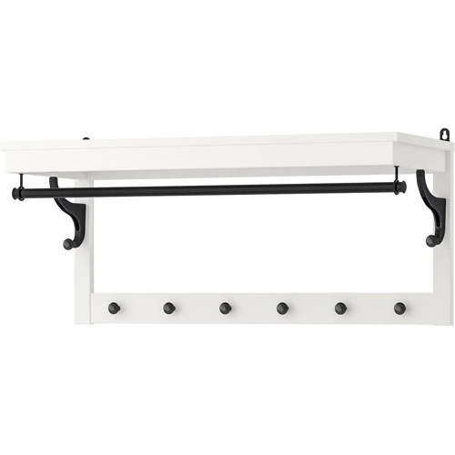 Полиця для шапок ІКЕА Hemnes 85 см Білий (60243798)