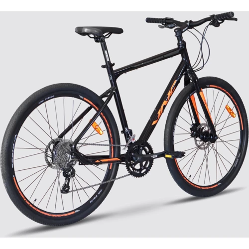Велосипед VNC 2023' 28" SweepRacer A7 V52A7-2849-BO 19.5"/49см (2084) black (shiny)/orange (matt)