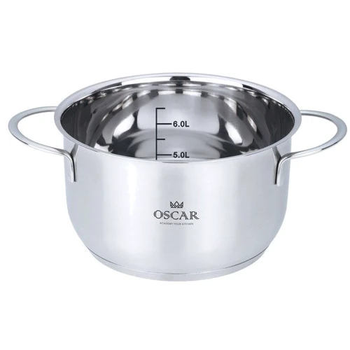 Кастрюля OSCAR Galant с крышкой 20 см 3.4 л (OSR-2004-20): Диаметр, см 20