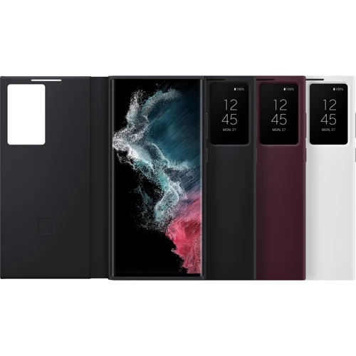 Чехол для телефонов Samsung Smart Clear View Cover Burgundy (EF-ZS908CEEGRU) for Samsung S908 Galaxy S22 Ultra: Совместимость Samsung S908 Galaxy S22 Ultra